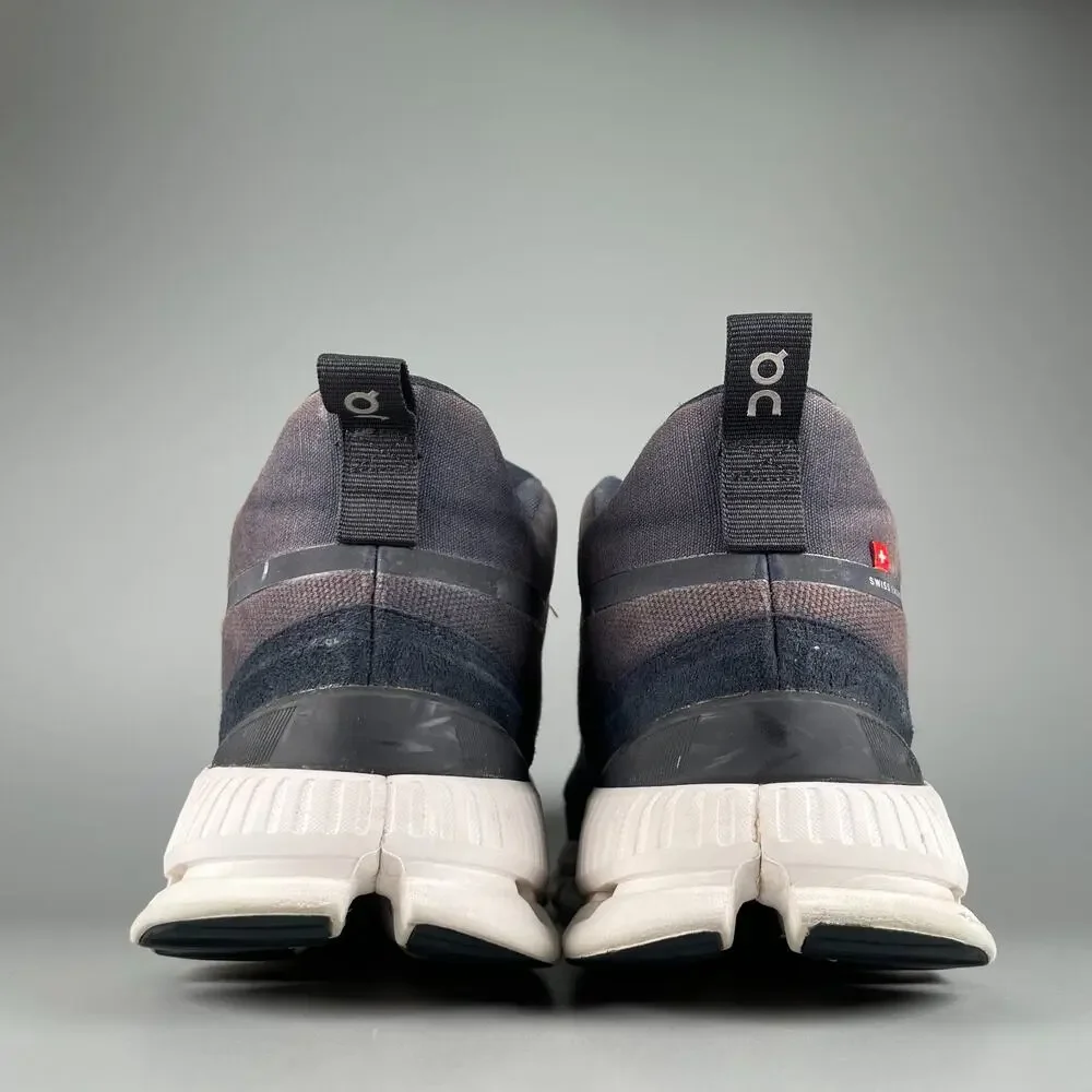 On Running Cloud Hi Men's 11.5 Black Navy Waterproof Swiss Engineering Shoes GUC